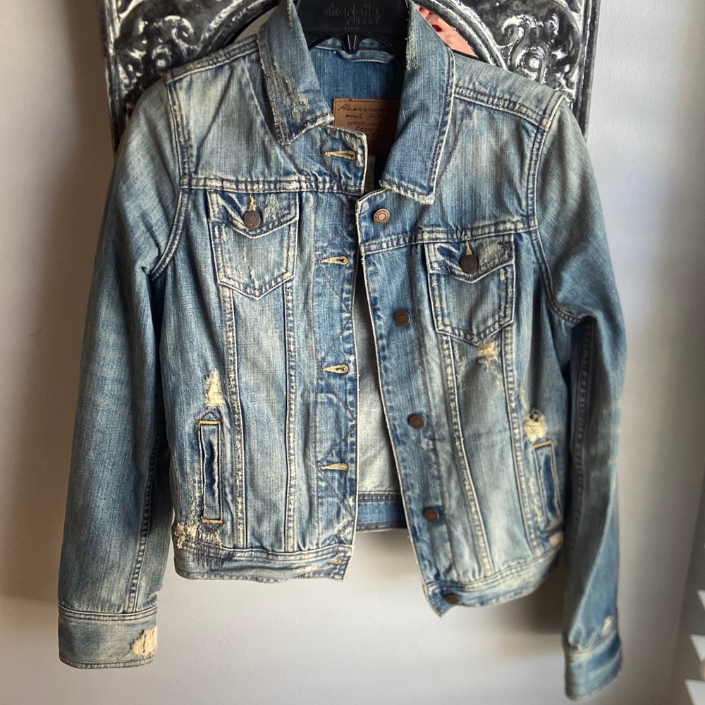 Abercrombie & Fitch Light Blue Denim Jacket